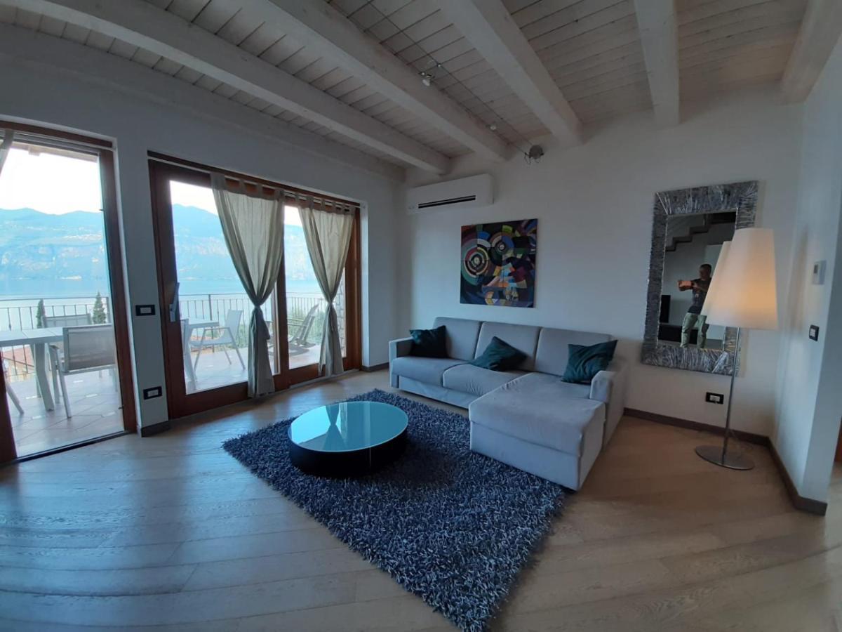 Bmp Apartment Deluxe 1 Jacuzzi Riscaldata Privata Vista Lago Di Garda Brenzone sul Garda Exterior foto